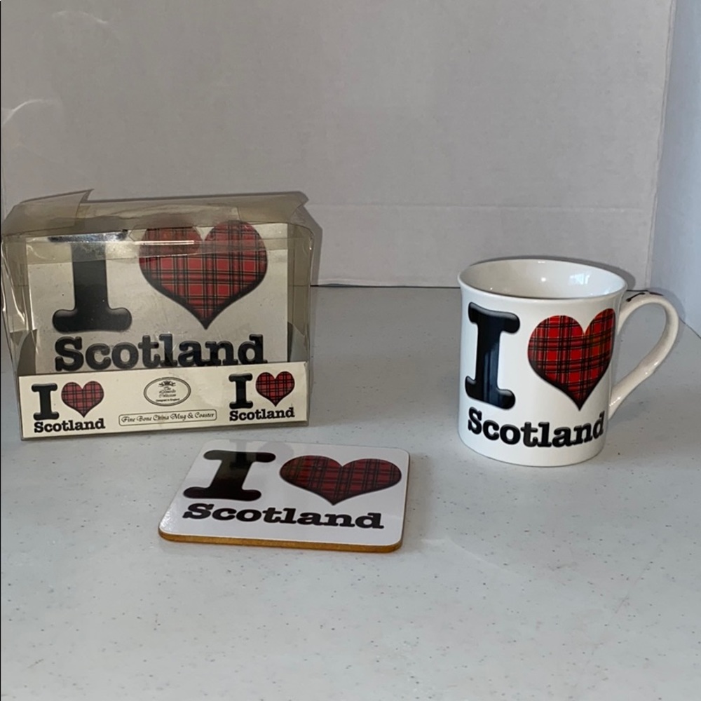 Scotland coffee mug and coaster